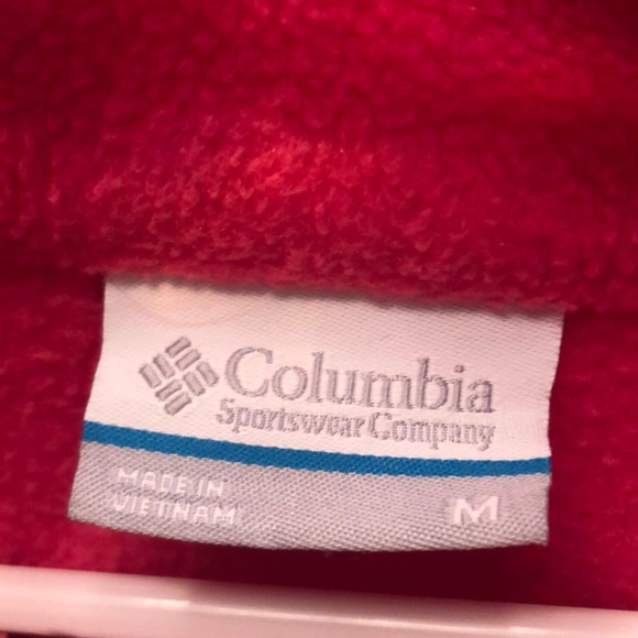 Columbia Pink Fuzzy Women’s Zip Up Jacket - Picture 3 of 3